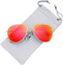 The Fresh Classic Metal Frame Mirror Lens Aviator Sunglasses with Gift Box...