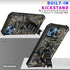 for Apple iPhone 13 Camo Case with Kickstand, Rugged Outdoor Military Grade Shockproof Phone Case for Apple iPhone 13 Camouflage Army Green...