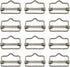Electric Fence Poly Tape Splicer,12 PCs Polytape Buckles, Suitable for Fence Tape up to 1.58 inch, Fencing Polytape Connector, Connector for Elect...