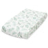 Organic Muslin Changing Pad Cover - Fitted Baby Changing Mat, Soft and Breathable, Eucalyptus Leaves, 16”x32”...