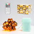 Fall Decor 3D Acorn String Lights 10ft 30 LEDs Battery Operated with Remote Timer Dim Brown Fairy Lights Indoor for Autum Harvest Home Party Tree ...