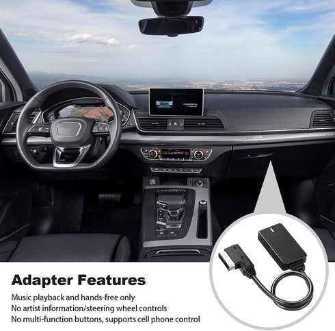 OCR Bluetooth 5.0 Audio Adapter, Wireless Bluetooth Music Adapter for AMI 3G Compatible for VW/Audi AMI Port Cable Music Play Connector Works with...