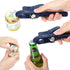 Home Kitchen Restaurant Safety Bottle Jar Wine Manual Can Opener&Bangrui Professional 4-in-1 Can Opener keeps smooth edges. With a corkscrew folde...
