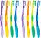 Pro-Clean Toothbrush with Small Head for Better Reach (Family Care - Medium Bristles) Individually Wrapped - 4 Colors - 8 Count (Pack of 1)...