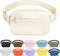 Fashion Fanny Bag-Waist Pack With Adjustable Belt Bag-Unisex Crossbody Pack For Travel Running Hiking-Beige...