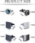 Akeoqi 6 Pairs Cufflinks for Men Classic Tone Cufflinks Black Striped Disc Square CZ Spherical Knot Rectangle Cuff Links Shirt Suit Cufflinks...