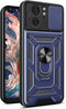 CCSmall for Motorola Edge 40 Case with Slide Camera Cover for Men, Military Grade Drop Protective Phone Cover Case with Ring Kickstand for Motorol...