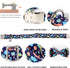 DOGWONG Dinosaur Dog Collar with Bowtie - Blue Dog Bow Collar Boy Dog Collars with Bow Adjustable Dinosaur Bowtie Collar for Small Medium Large Do...