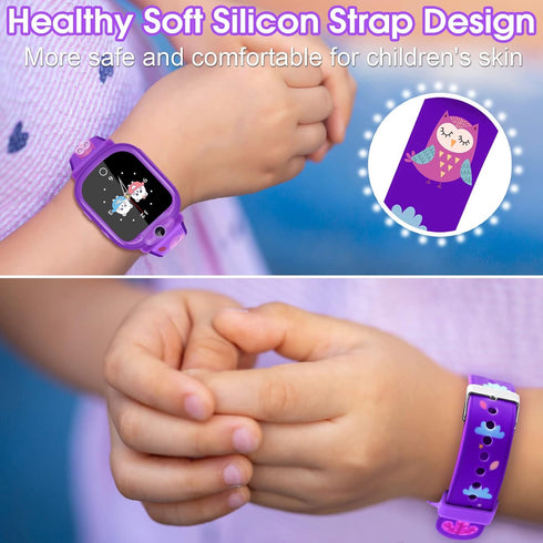 PROGRACE Kids Watch Girls Gift - Kids Watch Toddler Watch with Games 90° Rotatable Camera Music Alarm Pedometer Flashlight Calculator Touch Screen...