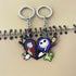 2 PCS Halloween Nightmare before Christmas Horror Keychain, Jack Sally Zero The Dog Oogie Boogi Key Chain for Women and Men...