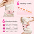 Portable Heating Pad Period Cramps: 30 to 60 Minutes Timer 6 Heat Levels and 6 Vibration Modes Cordless Electric Heating Pad for Back Pain Relief ...