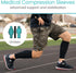 Vive Calf Compression Sleeve for Men & Women 20-30mmHg (1 Pair) - Footless Calf Support Leg Compression Socks for Shin Splint, Pain Relief, Diabet...