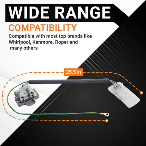 Ultra Durable 3355806 Washer Lid Switch Replacement Part by BlueStars - Exact Fit for Whirlpool & Kenmore Washers - Replaces WP3355806VP PS11741201 WP3355806 AP2947199 PS341529