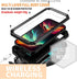 Phone Case for iPhone 15 Pro Max Case with Screen Protector Military Grade Protective Heavy Duty Full Body Cover Metal Bumper Stand Silicone Shock...