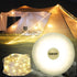 Camping String Lights, 32.8FT Rechargeable Waterproof Hanging Lamp Portable LED Light for Outdoor Camping Awning Tent Garden Party Yard Festival D...