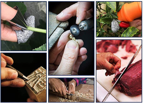 40 PCS Finger Cots Cut Resistant Protector, Finger Covers for Cuts, Gloves Life Extender, Cut Resistant Finger Protectors for Kitchen, Work, Sculp...