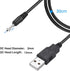 2pcs USB DC Charger Charge Charging Cable for Mini S530 Smallest Invisible Wireless Bluetooth Earbuds Earphones Headphones Headset and Bluetooth S...