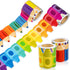 52ft Bulletin Board Border Decorations - 2 Rolls Rainbow Crayon Border Trim for School Classroom Chalkboard Bulletin Board Wall Window Door Decor...