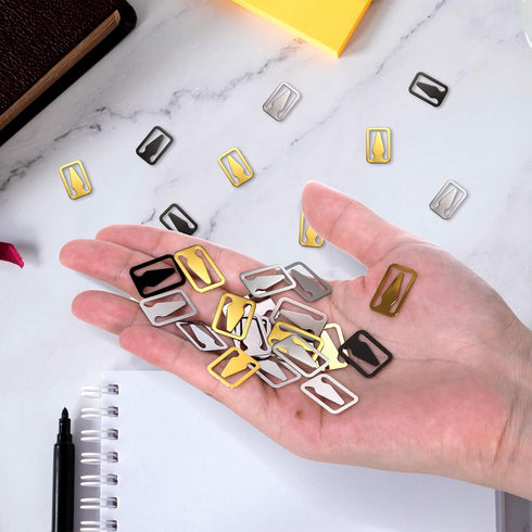 150 Pieces Book Darts Bookmarks, Mini Thin Stainless Steel Book Line Markers, Mixed Page Marker Clips for Reading Teachers Students Book Lovers Me...