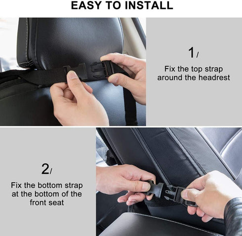 ONE PIX Backseat Car Organizer Mats Back Seat Organizers and Storage Bag with Touch Screen Tablet Holder for Kids Toddlers Car Seats, Travel Acces...