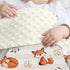 SANDJEST Fox Baby Blankets for Girl Boy - 30 x 40 Minky Blanket with Double Layer Dotted Backing for Infant Nursery Newborn Toddler...