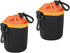 PATIKIL Camera Lens Bag, 2 Pcs 3.1" IDx3.9 H Drawstring Lens Pouch with Thick Protective Neoprene, Lens Case for DSLR Camera Lens, Water Coffee Cu...