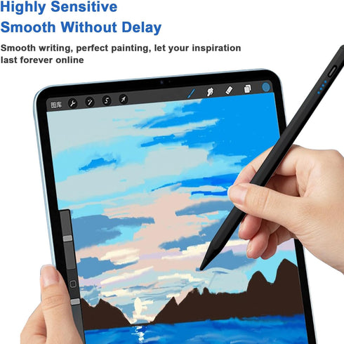 Stylus Pens for Touch Screens Power-Display Tablet Pen POM Tip Magnetic Digital Touch Pen Compatible with iPhone/iPad/iPad Pro/Lenovo/and Other iO...