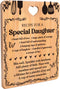 Daughter Birthday Gifts - "Recipe for a Special Daughter" Daughter Gifts from Mom Cutting Board, Bamboo-Made Engraved Gifts for Daughter, Daughter...