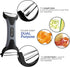 Peeler for Potato Vegetable Orange - Heavy Duty Double Sided Dual Purpose Non Slip Grip Apple Fruit Y Shaped with Ultra Sharp Stainless Steel Stra...