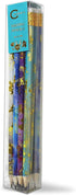 Channie's No. 2 HB 4 Gold Leaf Pencils Set of 12 - Fun Wooden Pencils with Colorful Abstract Patterns - Cute Desk Accessories...
