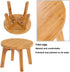 GOBAM Bamboo Step Stool, 7.3 inches - Sturdy Foot Stool for Adults and Kids, Portable Wooden Stool for Kitchen, Bathroom, Bedroom, or Toy Room - 3...