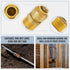 SUNGATOR 1/2 Inch x 3/4 Inch MNPT Adapter, No Lead Brass Push-to-Connect Plumbing Fittings to Connect PEX, Copper, CPVC, With A Disconnect Clip an...