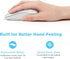 LeadsaiL Rechargeable Wireless Computer Mouse, 2.4G Portable Slim Cordless Mouse Less Noise for Laptop Optical Mouse with 5 Adjustable DPI Levels ...