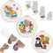 Louise Maelys 3 sets Dog Embroidery Kits for Beginners with Animal and flowers pattern,Adults Starter Cross Stitch Kit DIY Needlepoint Kits...