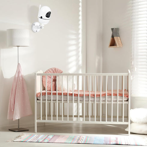 Baby Monitor Mount for HelloBaby HB65/HB40/HB6550/HB66/HB6339/HB6081/HB6550 Pro, ANMEATE SM935E, Adjustable Baby Monitor Wall Mount with Perfect V...