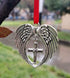 JUPPE Memorial Sympathy Gift - Angel Wings Christmas Ornament Decoration - A Piece of My Heart Lives in Heaven - Bereavement Gift for Loss of Love...