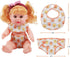 8 Pieces Doll Diapers and Bibs, Washable and Reusable Eco Doll Accessories, Fit 8 to 12 inches Baby Doll...