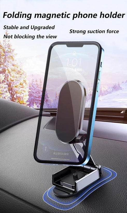 Car Phone Holde, Magnetic Phone Mount for Car, Car Phone Mount 360 ° Dashboard Phone Holder Compatible with Smartphones Such as iPhone,Xiaomi,Redm...