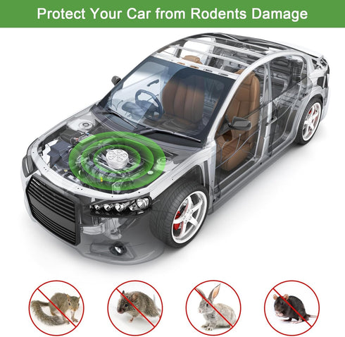 4 Pack Rodent Repellent for Car Engines, Peppermint Oil to Repel Mice and Rats, Mouse Repellent Keep Rodents Out of Car Rat Repellent for House Mi...