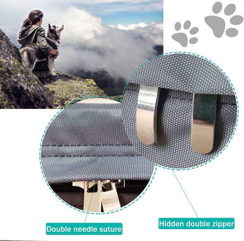 Dog Bed Cover 30Lx20Wx4H Inch.Waterproof Heavy Duty Durable Oxford Dog Bed Replacement Covers with Zipper.Washable Removable Pet Bed Mattress Prot...