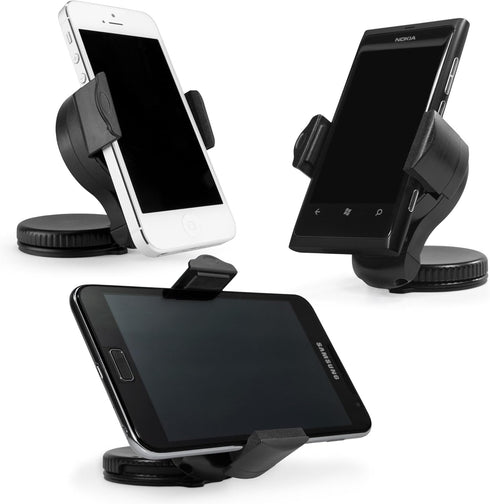 BoxWave TinyMount - Universal Windshield Dashboard Car Mount, Fully Adjustable, 360 Degree Rotatable Windshield Car Mount Holder for Smartphones -...
