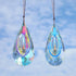 120mm Crystal Suncatcher, 2 Pack Large Prism Sun Catchers Windows Hanging Ornaments Rainbow Maker Pendant Indoor Outdoor Garden Chandelier Birthda...