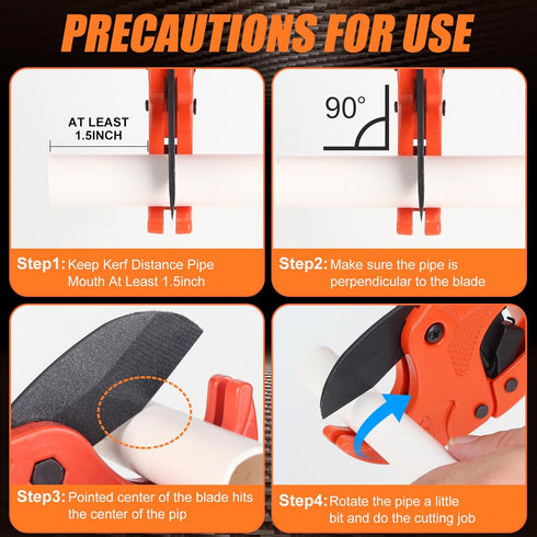 PVC Pipe Cutte,Ratcheting PVC Pipe Cutter Tool,Professional Pipe Cutters PVC, PEX Cutter, PVC Pipe Shears,PVC Cutter, Plastic Pipe Cutter, PEX Pip...