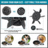 2 Pcs Dog Bowl Slow Feeder Insert, Cuttable Slow Feeder Dog Bowl Insert with Strong Suction Cups, Cat Dog Feeding Supplies, Slow Feeder for Most D...