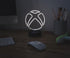 Xbox Logo White Neon Desk Lamp | Battery-Powered Mood Light For Table, Shelf | 9 Inches Tall...