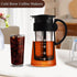 Cold Brew Coffee Maker, Excellent Glass Cups with Removable Nylon Filter Screen, Iced Coffee Maker & Tea Brewer Gifts for Women Man - 650ml Glass...