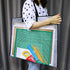 Opret 2 Pack 19x25 inch Art Portfolio Bags, Artwork Storage Case with Handle and Zipper Vinly Mesh Folder Organizers for Bulletin Boards, Scrapboo...
