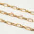 UMAOKANG 10 Meters Paperclip Chain for Jewelry Making Gold Plated Aluminum Jewelry Chains Bulk Unwelded Oval Paperclip Link Chain Necklace Bracele...