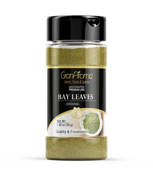 GranAroma Ground Bay Leaf, Savory Flavor, Soups & Stews, Pickling Spice (1.36 Ounce)...
