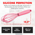 Chef Craft Premium Silicone Wire Cooking Whisk, 10.5 inch, Pink...